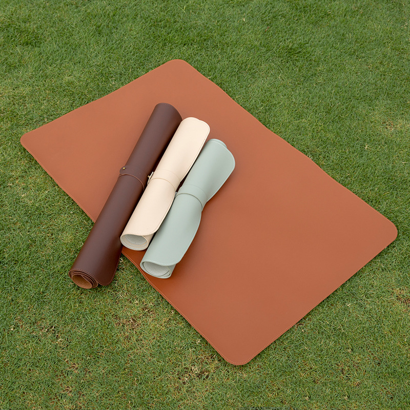 日韩户外野营蛋卷皮革地垫桌布折叠pu野餐垫露营烧烤垫餐垫餐桌垫
