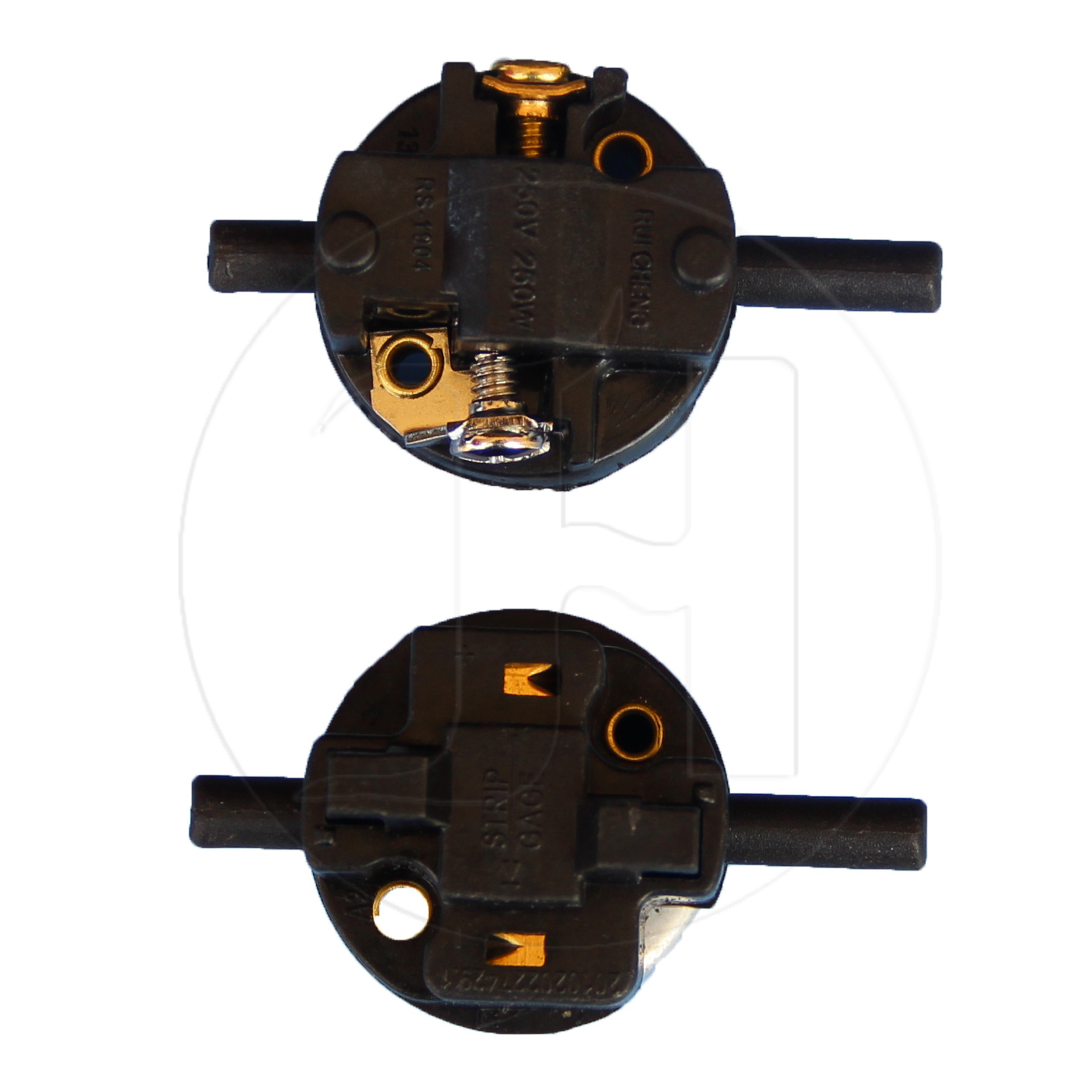e26推式推柄推动开关光身平面光面外半螺纹配环电木塑料灯座灯头