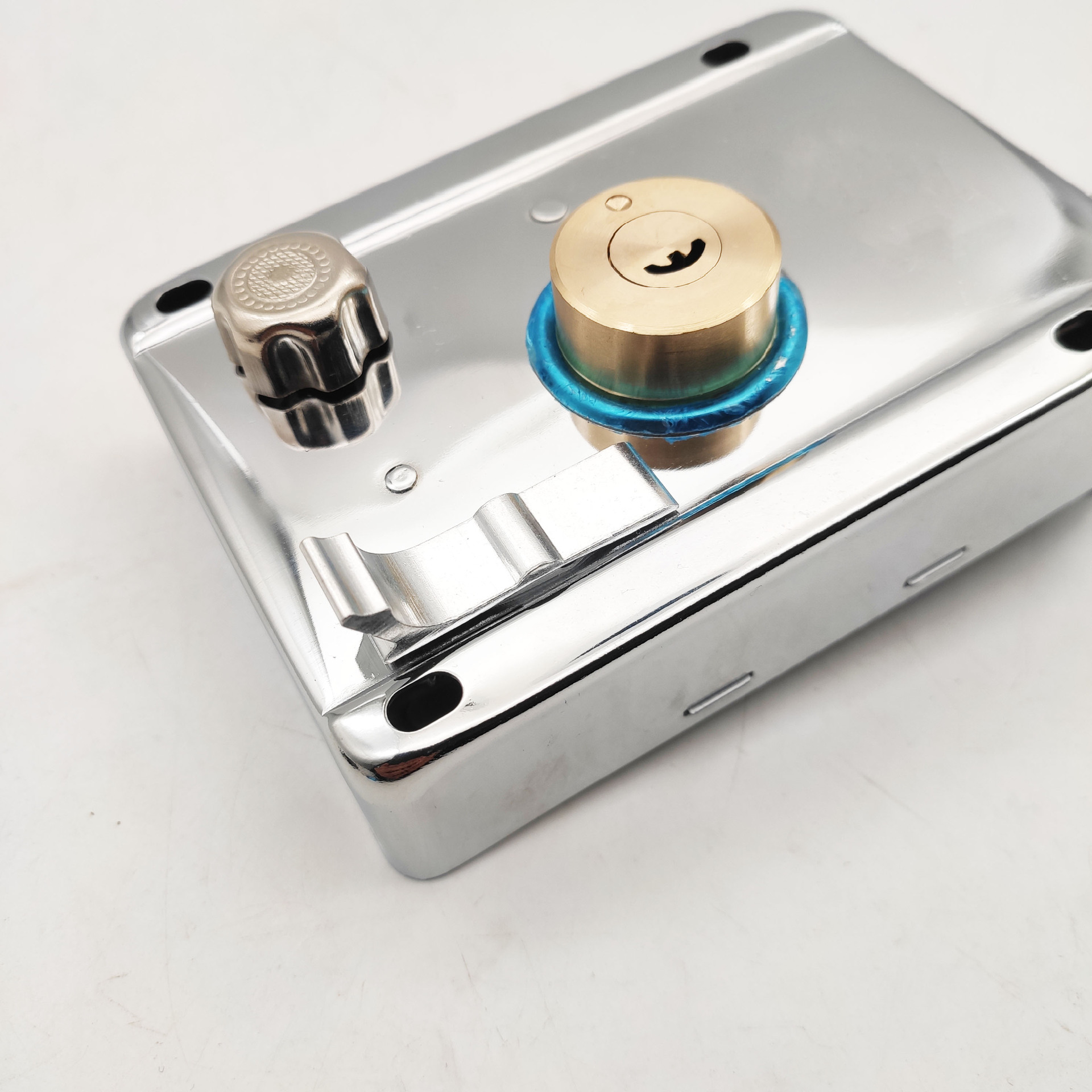 防盗门外装锁 全铜月牙匙防盗锁 外装门锁 车库锁