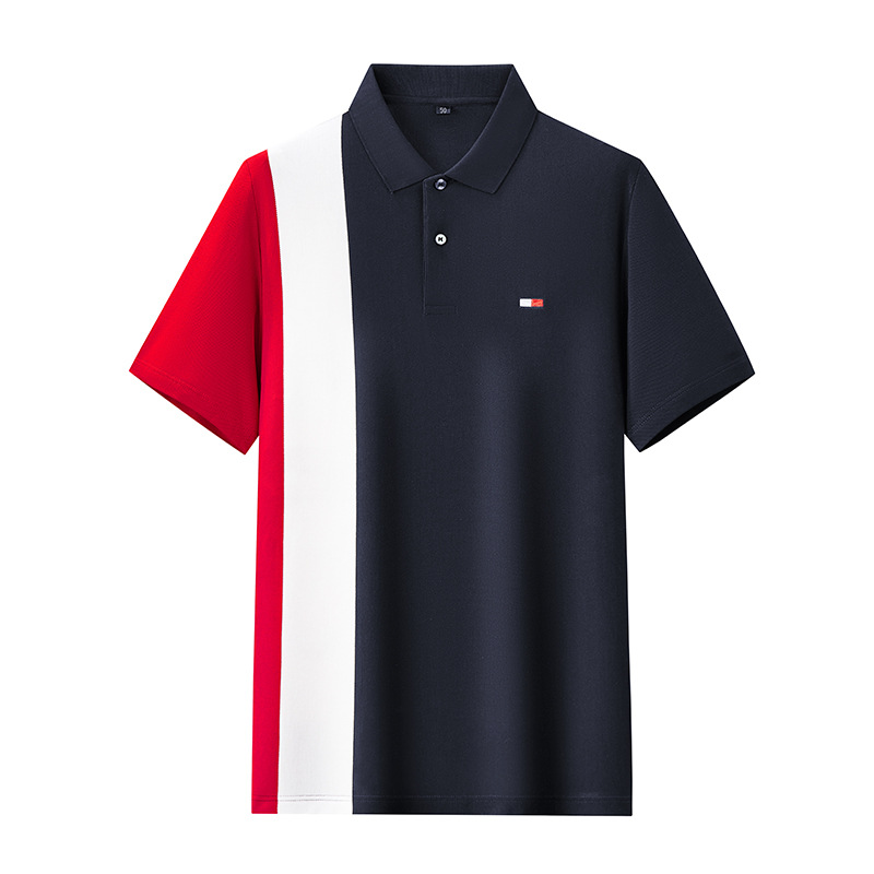 brown tommy布朗汤米男士短袖t恤夏季大码翻领轻奢商务休闲polo衫