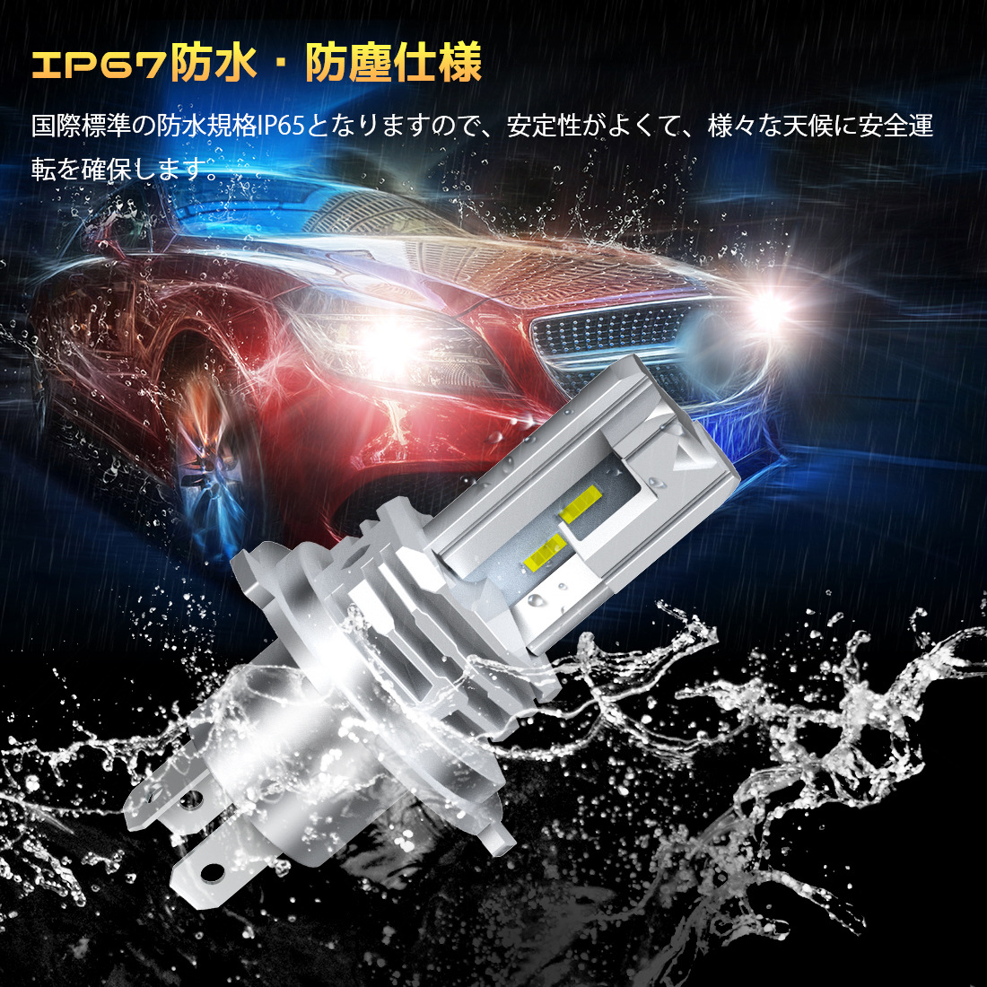 Exclusive for Cross-Border Led H4 Far and near Light Headlight Lamp Headlight Fog Lamp M4 Car Led Headlight