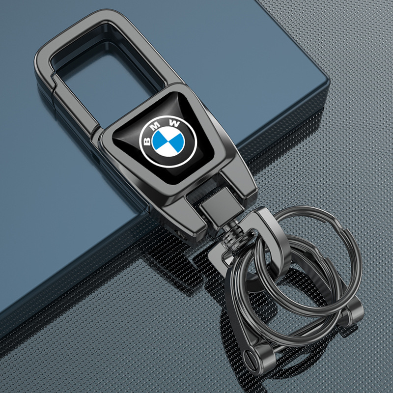 车钥匙扣批发高档挂件钥匙圈电动摩托车锁匙扣环配件礼品奔驰宝马