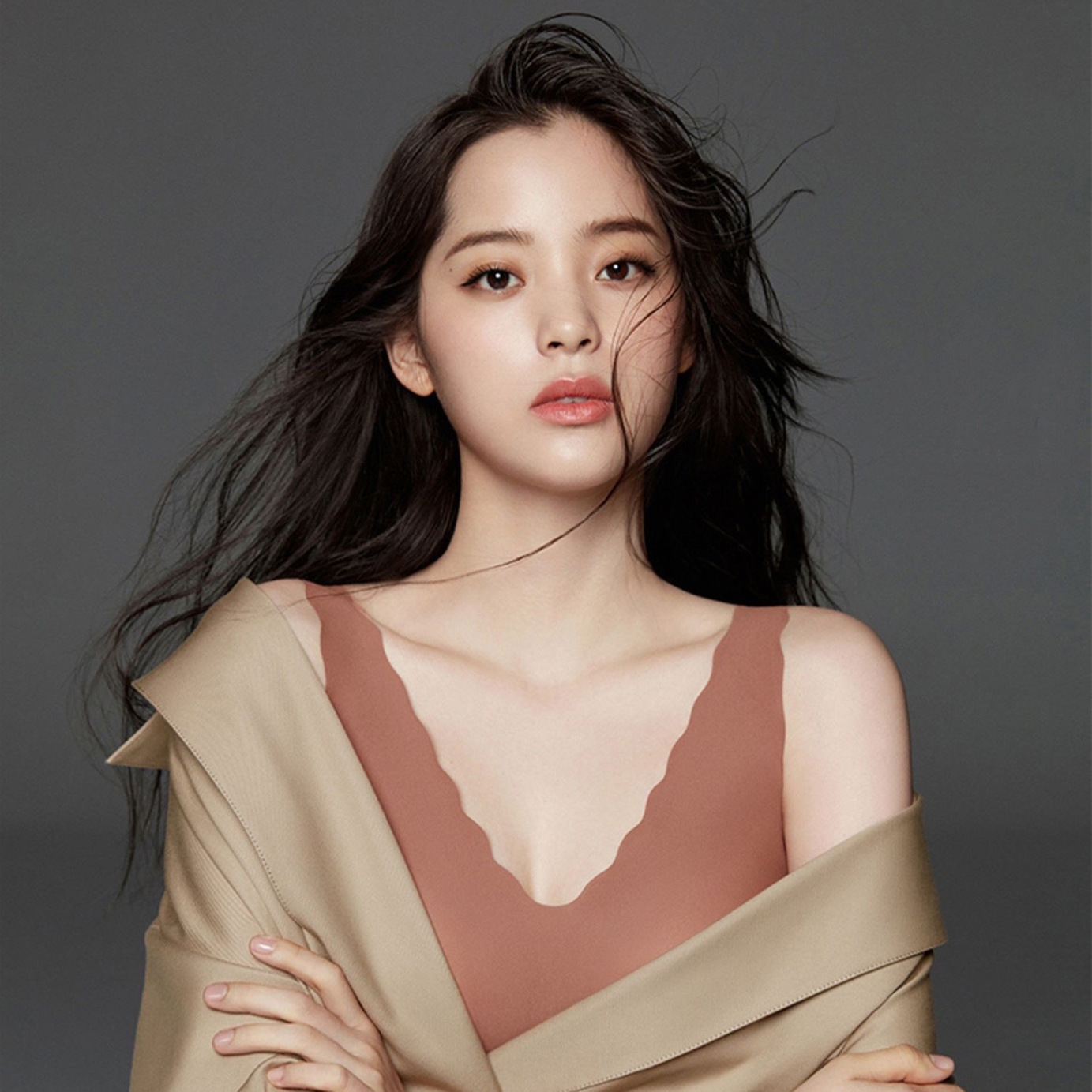 欧阳同款娜娜loveyoubras内衣无痕聚拢乳胶小浪花无钢圈文胸均码