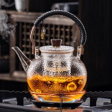 简易煮茶器蒸煮一体茶壶电陶炉套装耐高温防爆加厚玻璃烧水泡茶壶