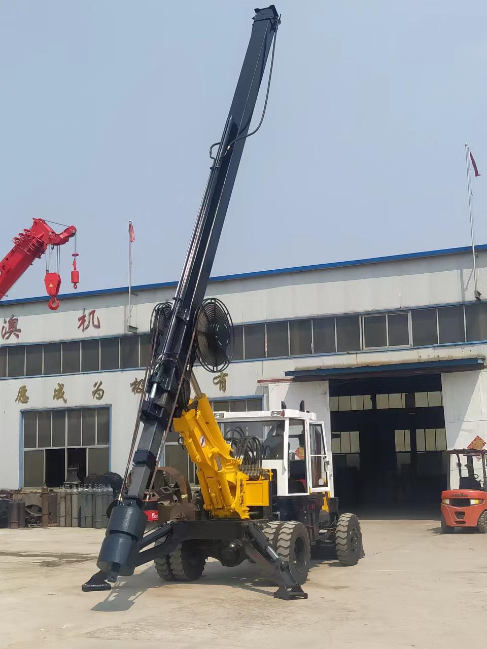 轮式旋挖钻机江西小型旋挖机 农村建房打井打桩机中小型旋挖钻机
