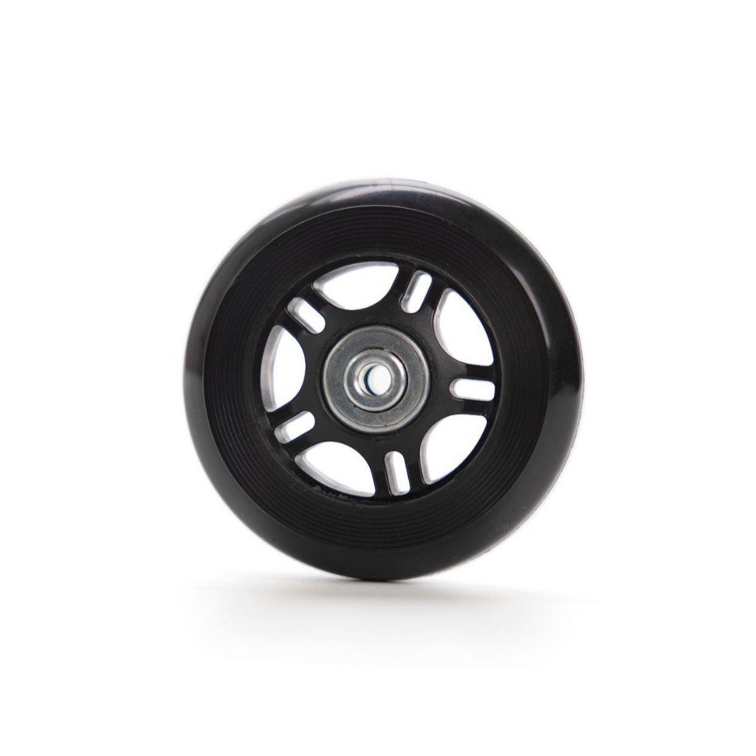 工厂批发80*24mm耐磨PU轮滑板车轮成人电动滑板车轮灌注脚轮滚轮