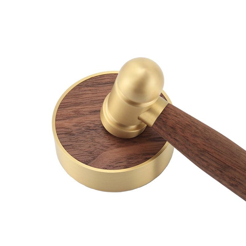 铜木锤子 核桃砸金蛋家用迷你小锤子小槌子木柄锤黄铜圆头锤-阿里巴巴