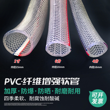 PVC纤维软管编织网水管增强塑料网管内径 8 10 12 14 16 19 25 mm