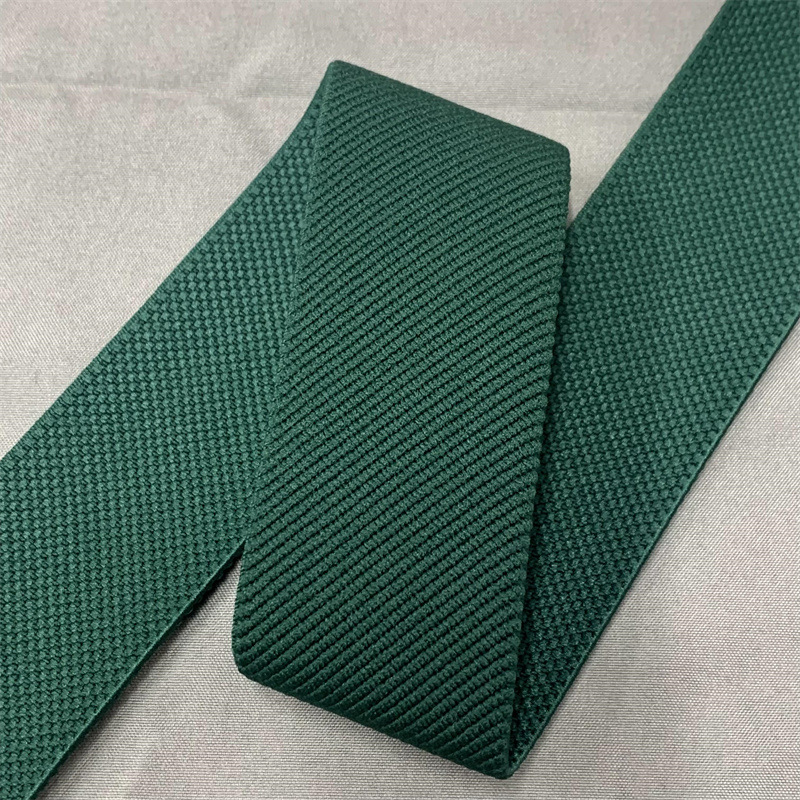 In Stock 4cm Wide Single-Sided Twill Thick Color Elastic Band Luggage Woven Elastic Tape Clothing Accessories