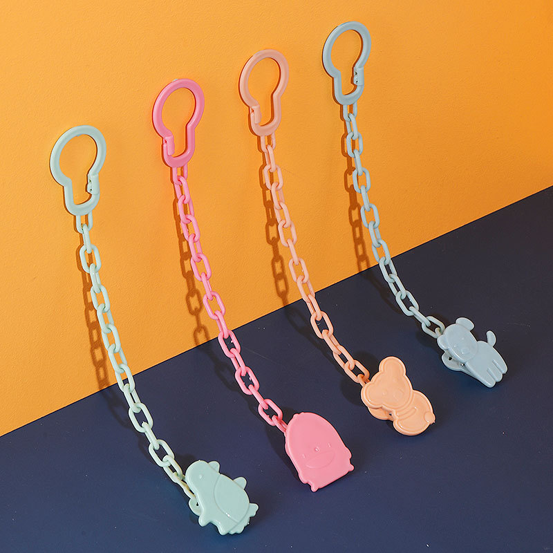 Factory Direct Supply Infant Pacifier Chain Buckle Nipple Chain Clip Baby Pacifier Pacifier Clip