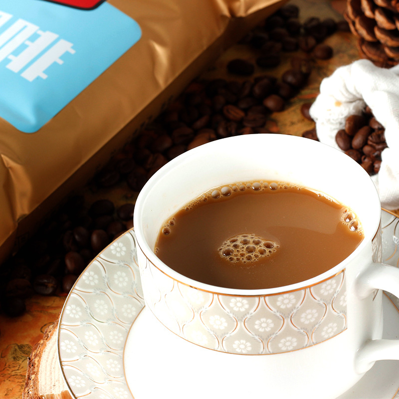 麦伦卡布奇诺咖啡速溶咖啡粉1kg袋装特浓拿铁饮料机商用原料批发