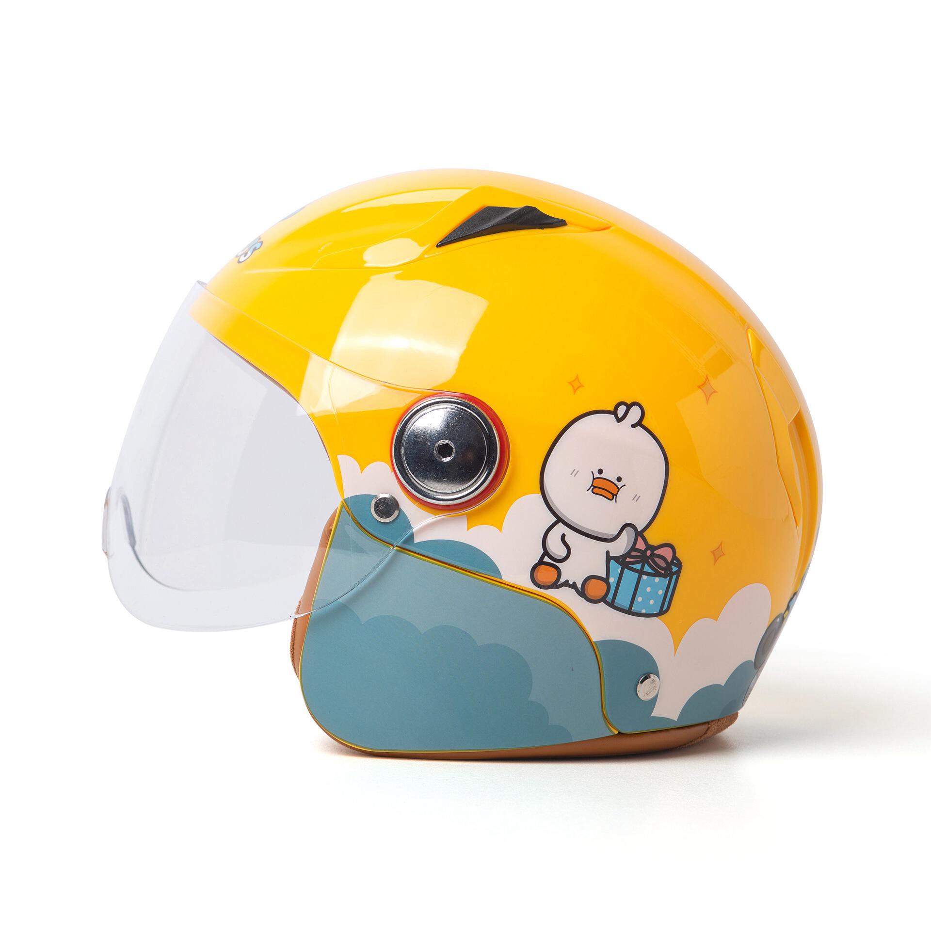 儿童头盔3c认证四季通用小男孩女孩电瓶车电动车安全帽宝宝半盔