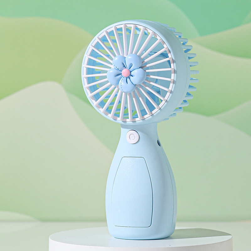 Cross-Border New Mini USB Rechargeable Flower National Fashion Cartoon Handheld Portable Little Fan Gift Wholesale