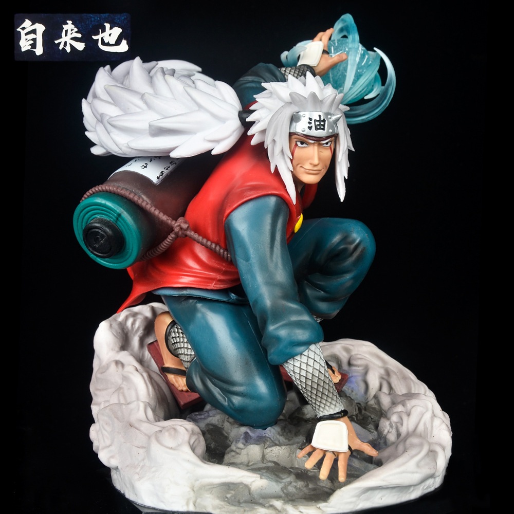 动漫火影忍者自来也 三忍可替换头雕gk火影模型 手办雕像摆件盒装