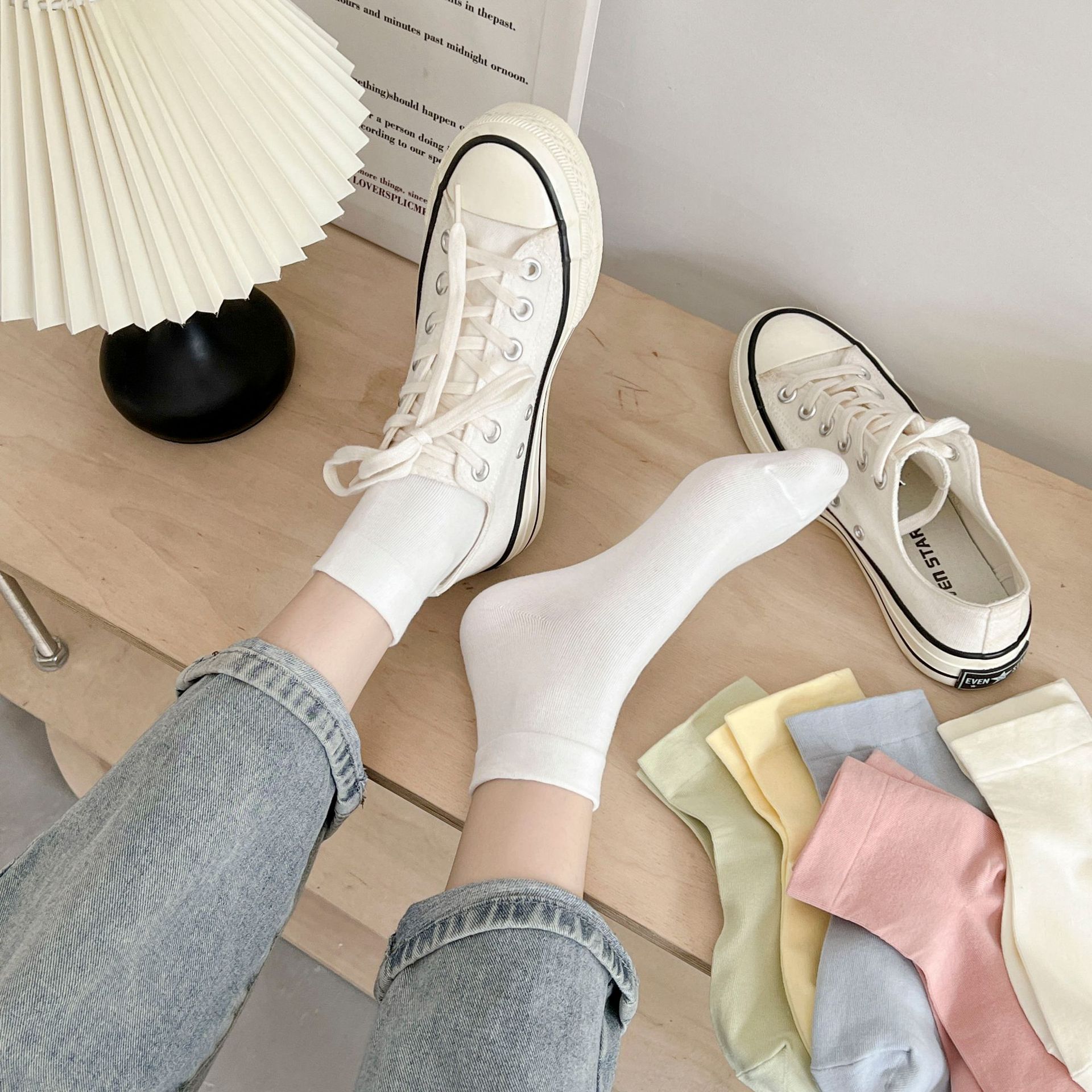 Maternity Socks Spring and Summer Thin Postpartum Spring and Autumn Mid-Calf Length Boneless Pregnant Women Socks Loose Pure Cotton Socks Socks Summer