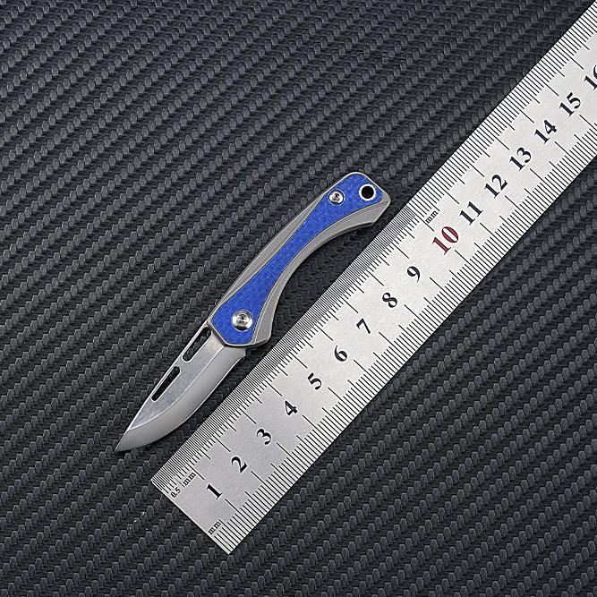 新款迷你折叠刀钛合金g10材质户外刀随身美工刀开箱小刀货源直发