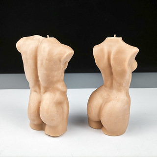 diy人体蜡烛模具男体模特香薰蜡烛女体3d立体手工皂硅胶模具