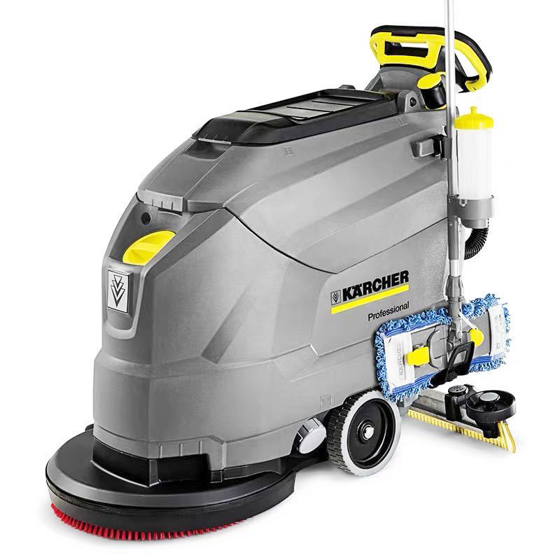 凯驰 物业保洁酒店手推式洗地机bd50/50全自动工厂车间洗地吸干机