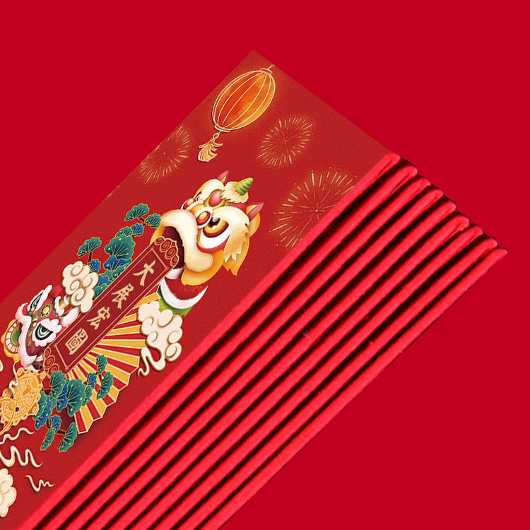 New Products in Stock Yuan Gift National Fashion Red Envelope Chinese New Year Lucky Money Gift Wedding Wedding Red Pocket for Lucky Money