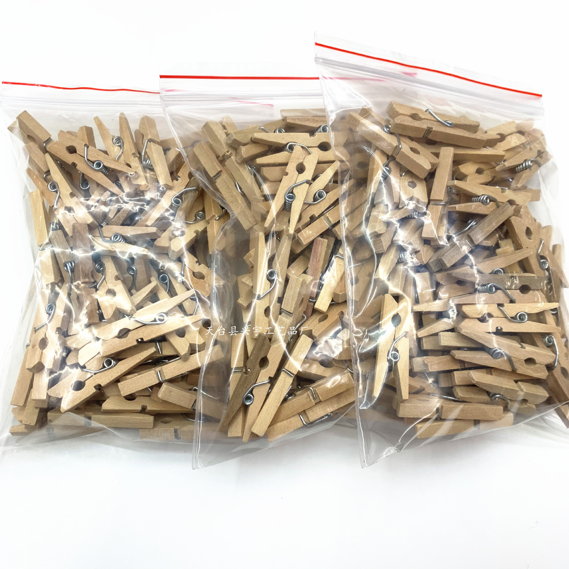 100原木色夹可个夹子5cm迷你木木木色原木2零食夹相片一包小diy