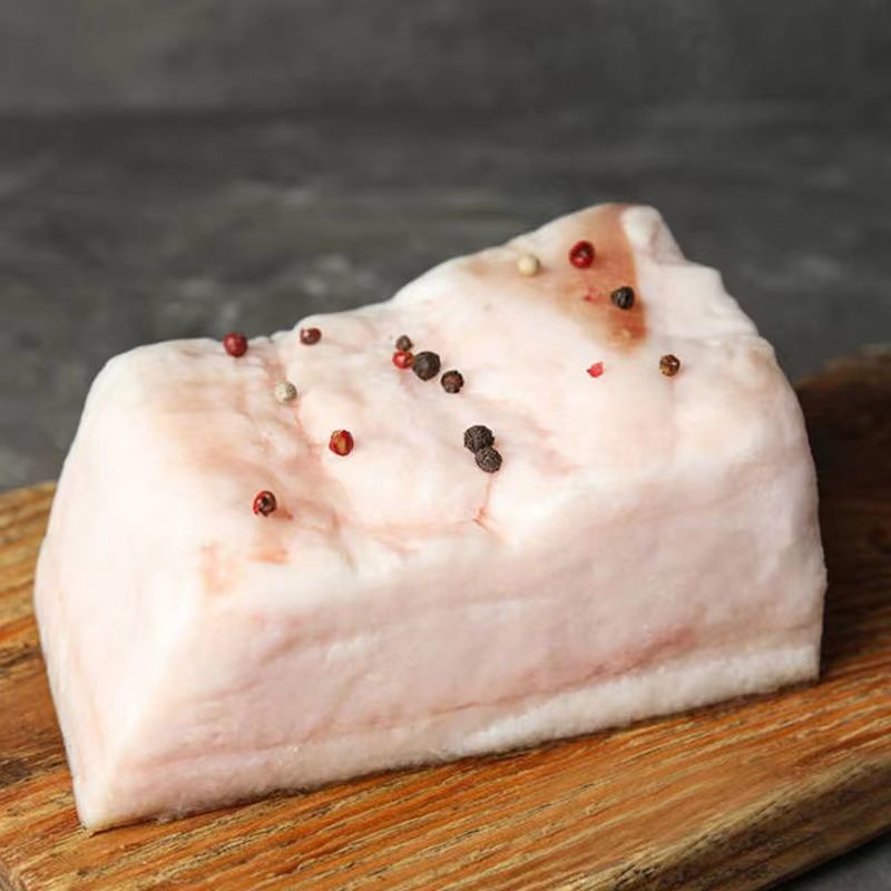 冰鲜猪脊膘去皮肥膘熬猪油农家土猪脊膘真空装3斤包邮