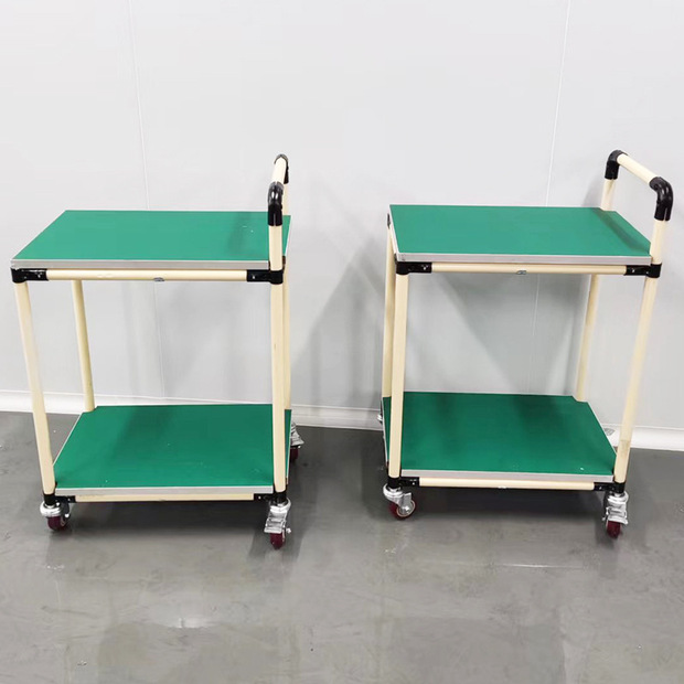 定制防静电周转车精益管工作台车间工具车可移动手推车物料周转车