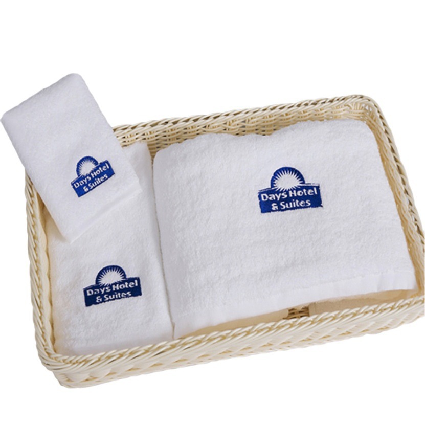 Hotel Towel Cotton Wholesale Beauty Salon Hotel Towel Pure Cotton White Absorbent Thickened Five-Star Hotel Bath Towel