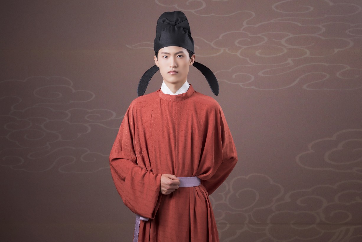 创代设hansh历代男子幞头 唐代软裹幞头配圆领袍 古代直脚幞头