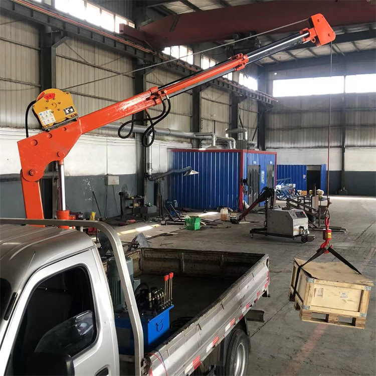 货车用小型吊机三轮车改装吊机明工电瓶小吊机小型车载吊机500公斤1吨
