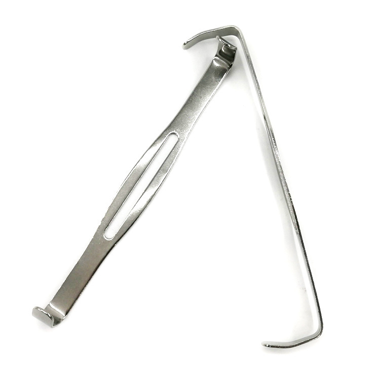 甲状腺拉钩不锈钢双头拉勾板式直角拉钩口腔拉钩拉勾腹壁拉钩