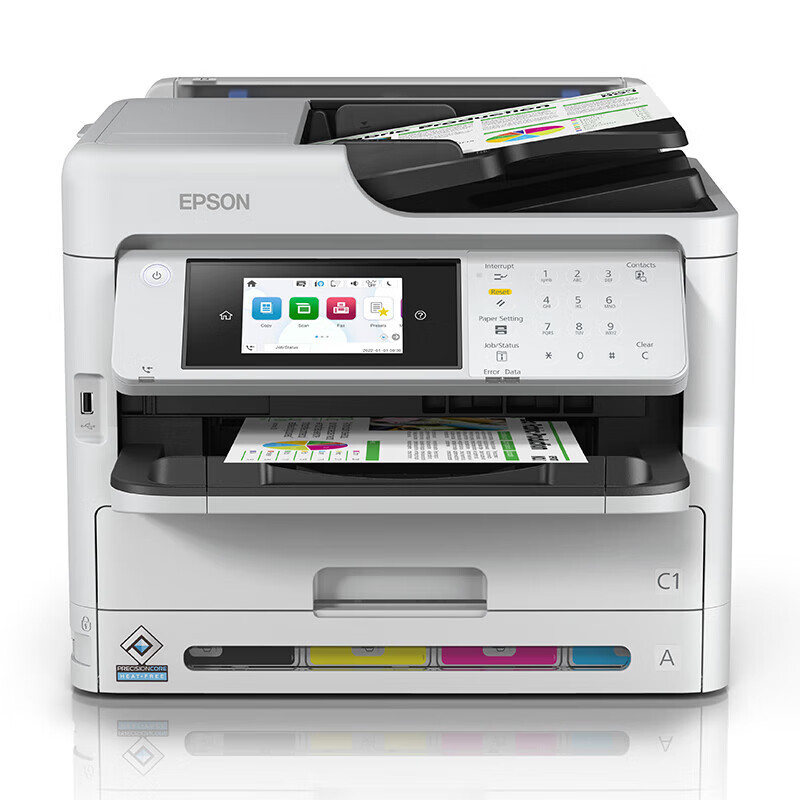 爱普生(epson) wf-c5890a a4彩色喷墨打印机办公 自动双面打印连