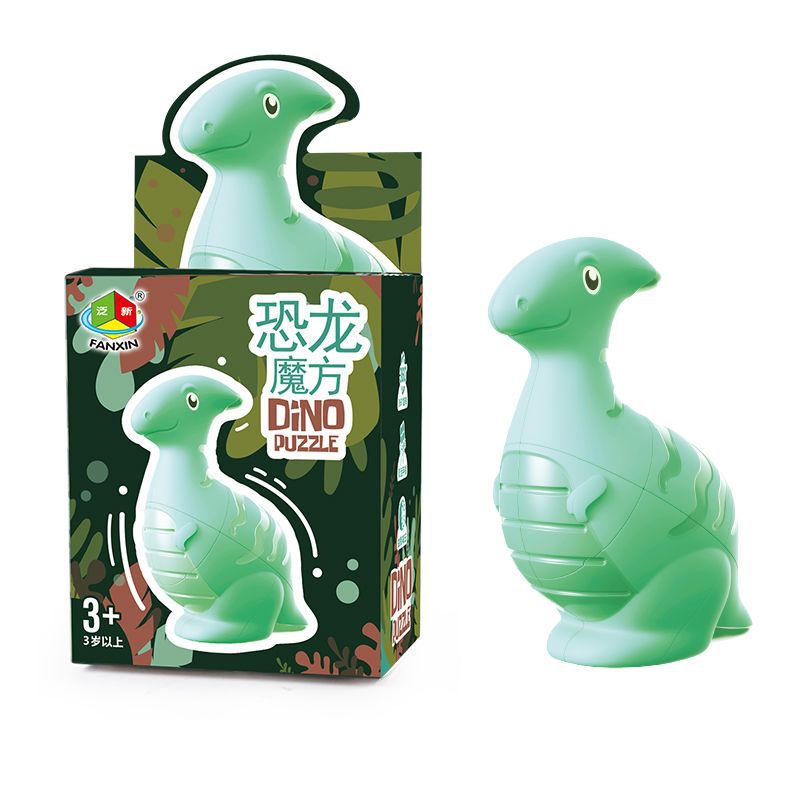 Panxin Dinosaur Magic Rubik's Cube Tyrannosaurus Rubik's Cube Second-Order Children's Kindergarten Animal Intelligence Toys