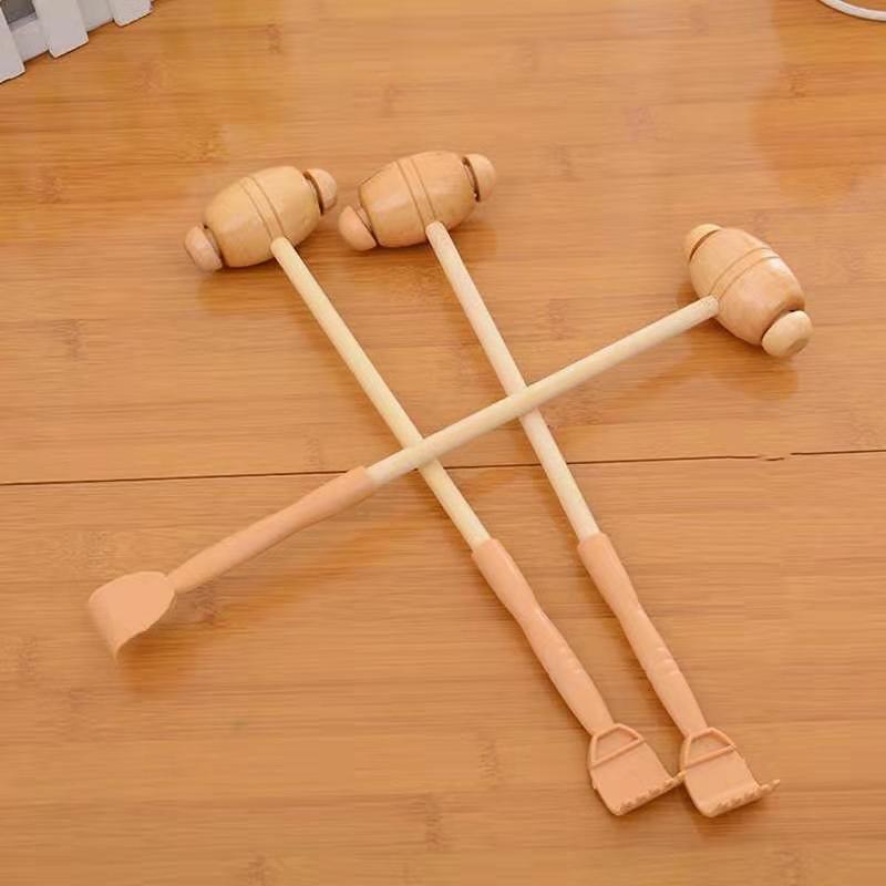 双用手活捶木锤木制按摩锤 保健按摩捶 敲打锤敲背锤健身锤批发
