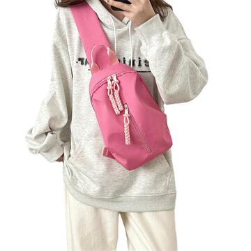 跨境学生斜挎包日系ins小清新简约百搭小背包女轻便森系少女胸包