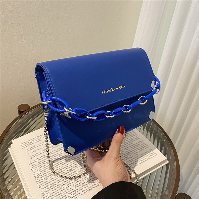 New Type Good Texture Western Style Crossbody Bag Women's 2022 Spring New Simple Solid Color Casual Fashion Shoulder Small Square Bag