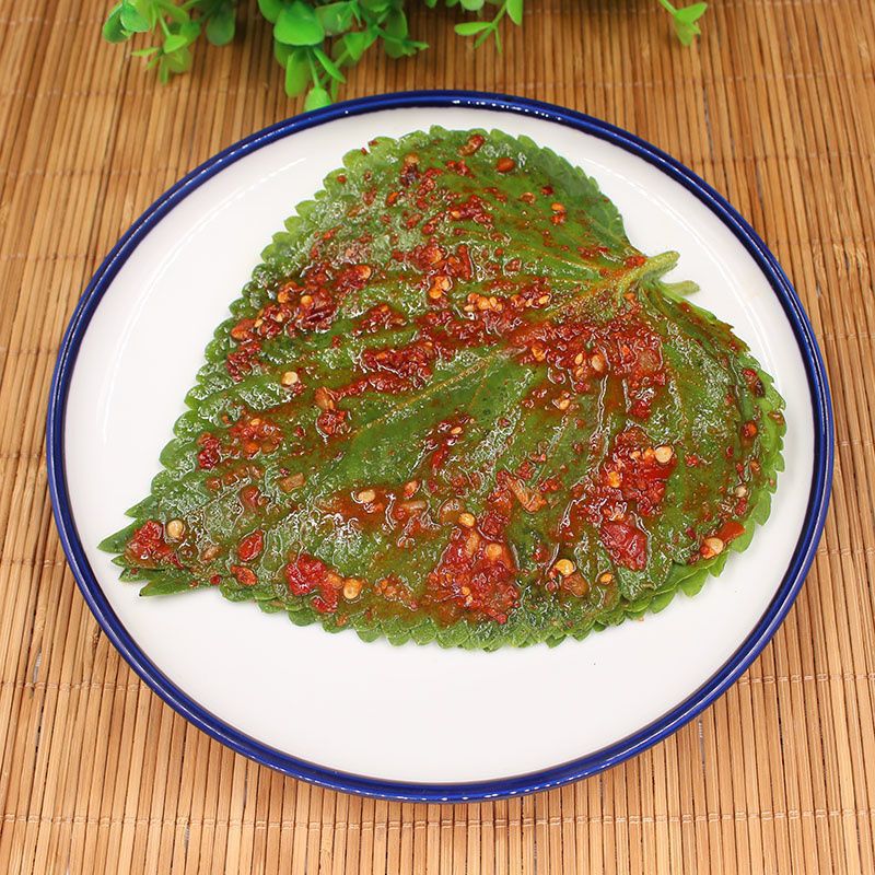 东北朝鲜族风味苏子叶咸菜批发各种酱菜韩国泡菜下饭菜佐餐即食