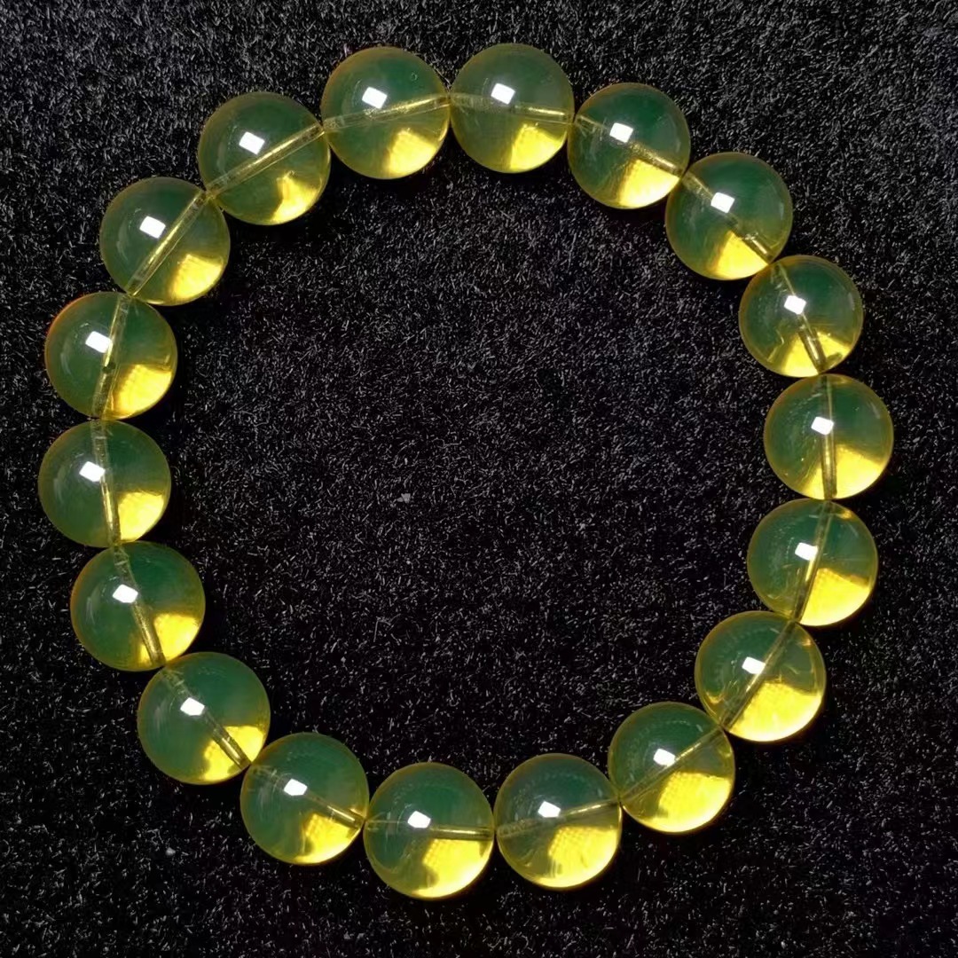 天然蜜蜡手链白花蜜蜡质浓郁手串文玩配饰可塘珠宝产地货源批发