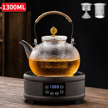 玻璃煮茶壶耐高温电陶炉蒸茶器加厚大容量泡茶提梁烧水壶茶具