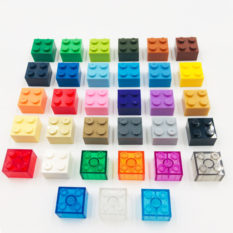 兼容乐高3003小颗粒积木2x2孔基础高砖零配件幼儿园培训机构1公斤