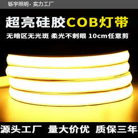 超薄led灯带220v防水超亮自粘线形灯槽家用客厅吊顶COB 户外软灯