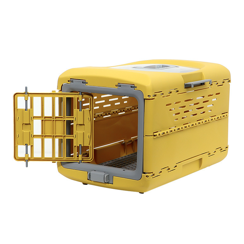 Portable Dog Cage out Pet Flight Case Folding Cat Nest Portable Breathable Pet Bag for Car Use Cross-Border Hot