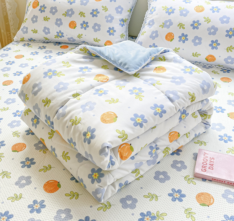 Washed Cotton Summer Quilt Airable Cover Summer Blanket Wholesale Summer Double Duvet Duvet Insert Children's Summer Quilt Summer Quilt Single Machine Washable