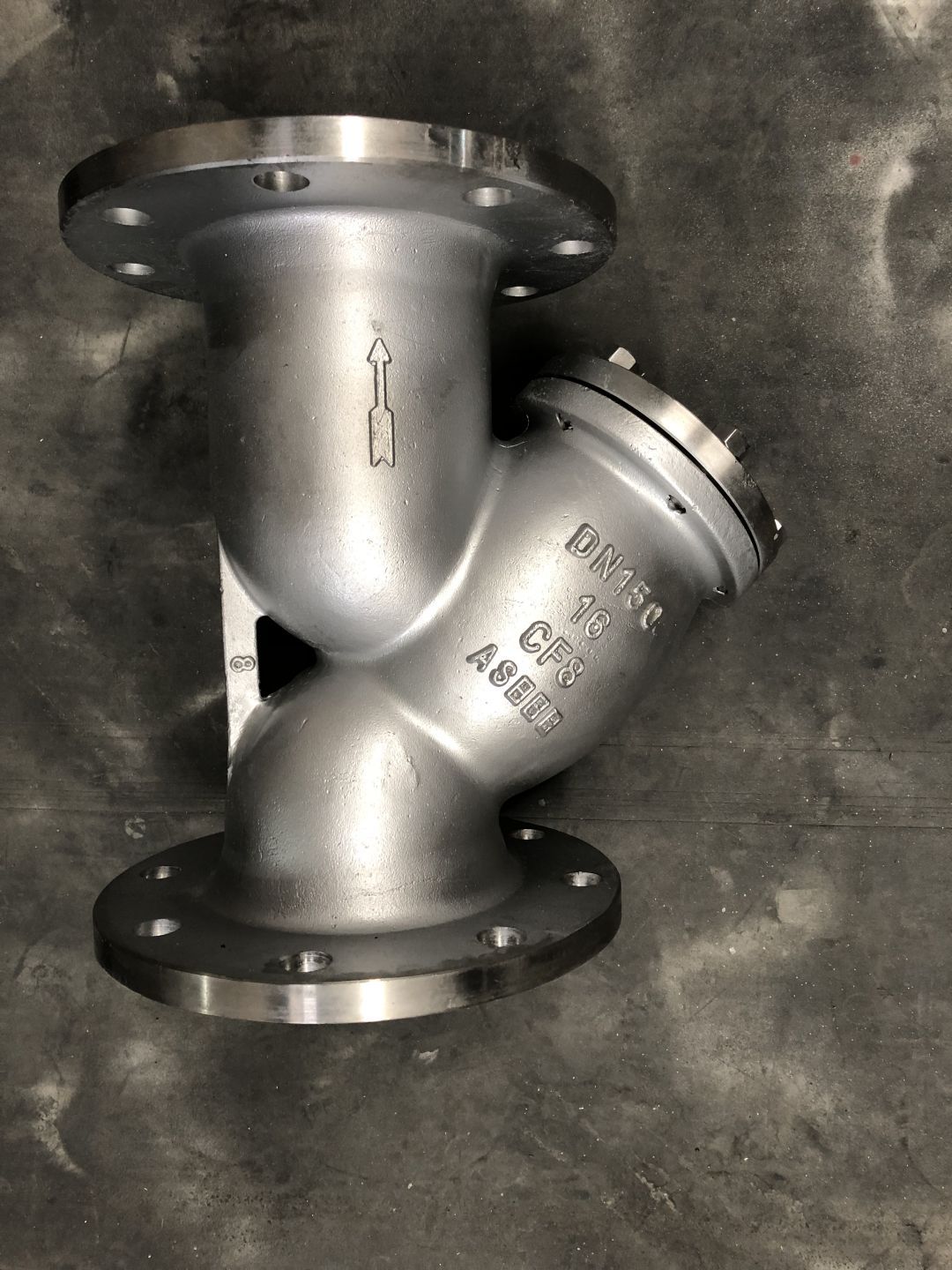 304不锈钢法兰过滤器gl41w-16p