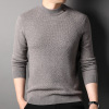 middle age Man Pure wool sweater 2022 winter new pattern T-shirts Long sleeve Sweater Solid Jacquard weave Cardigan