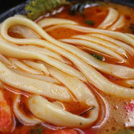 宽牛筋面玉米黄宽面真空面条小吃店专用牛筋面麻辣烫商用面凉拌面