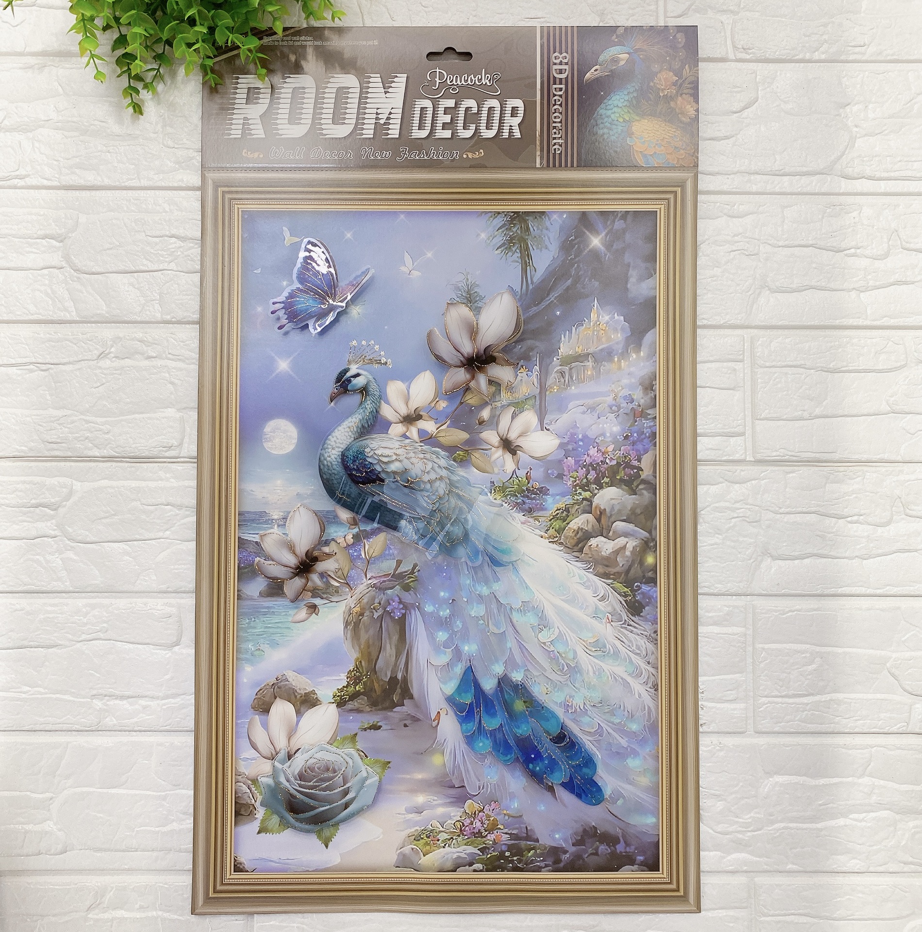 Peacock Three-Dimensional Decoration Stickers 3d Three-Dimensional Layer Wall Stickers Series Living Room Bedroom Home Three-Dimensional Decoration Stickers