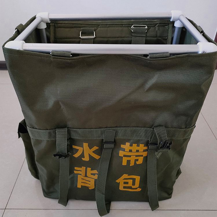 大容量帆布双肩包应急救灾大容量水带背包消防大容积帆布应急包