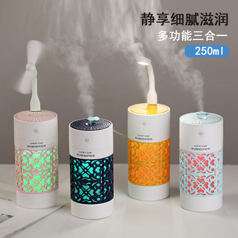 Wish Lucky Cup Humidifier Car Mini-Portable USB Three-in-One Creative Chinese Style Hydrating Humidifier SQT