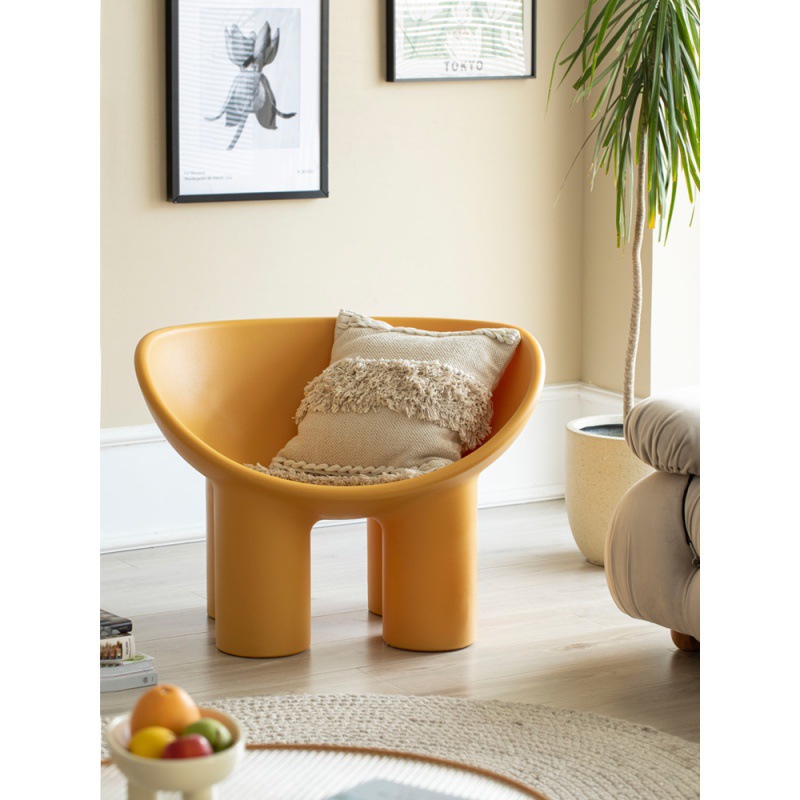 北欧现代简约大象腿椅子客厅阳台单人沙发椅创意户外休闲大象椅子