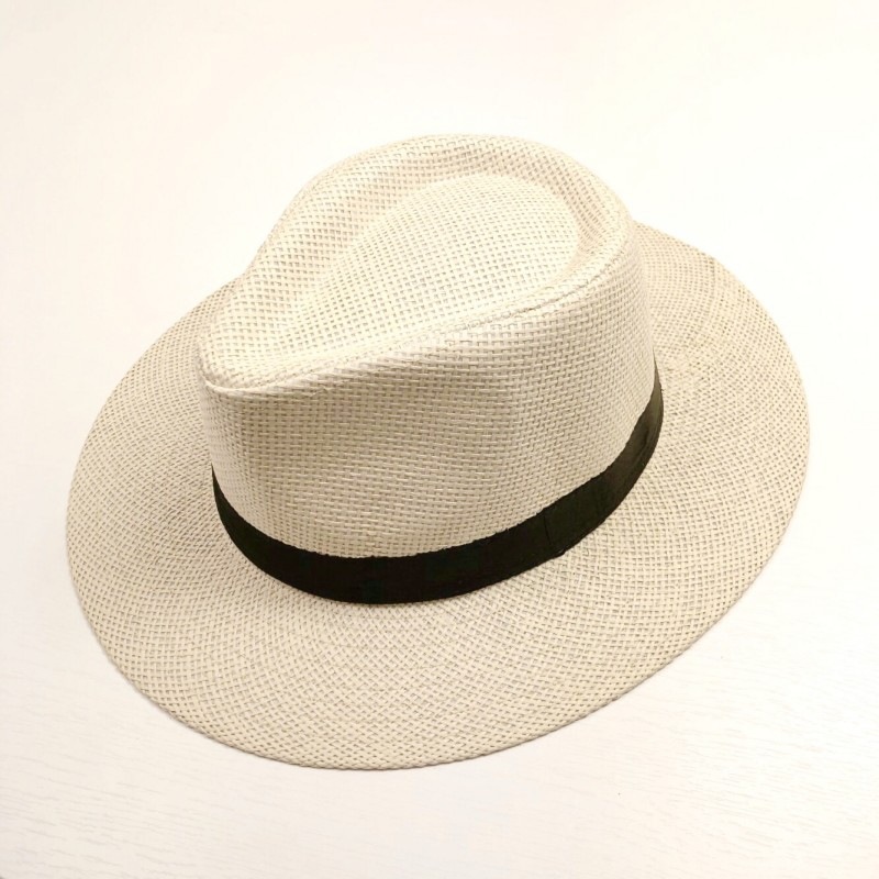 Papyrus Big Flat Brim Top Hat Summer Sun Protection Sun Hat Panama Straw Hat Men Outdoor Sun Hat